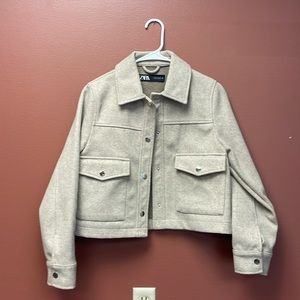 Zara Cropped Soft Jacket size small